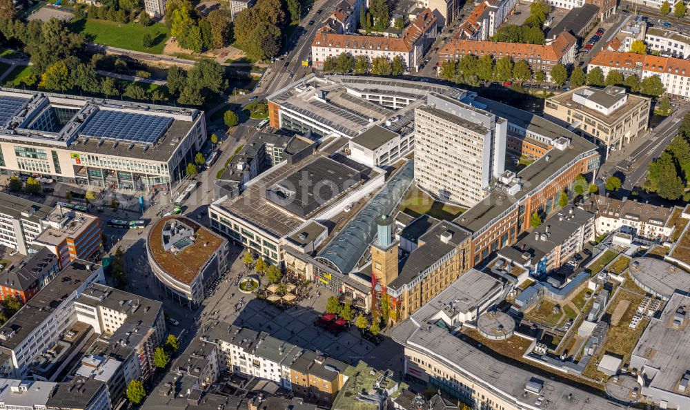 Aerial image Hagen - Building of the shopping center Volme Galerie GbR Friedrich-Ebert-Platz in the district Hagen-Mitte in Hagen in the state North Rhine-Westphalia