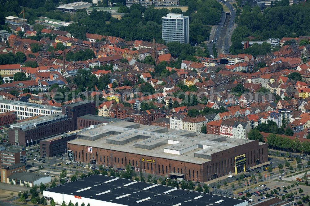 Hannover from above - Building the shopping center Zweirad-Center Stadler in Hannover in the state Lower Saxony