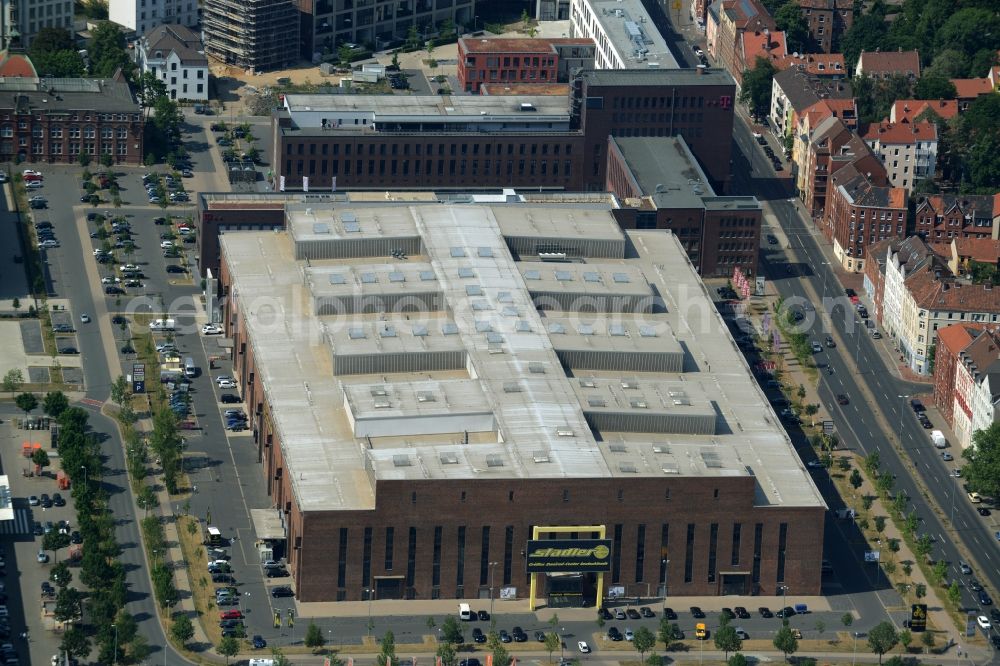 Aerial photograph Hannover - Building the shopping center Zweirad-Center Stadler in Hannover in the state Lower Saxony