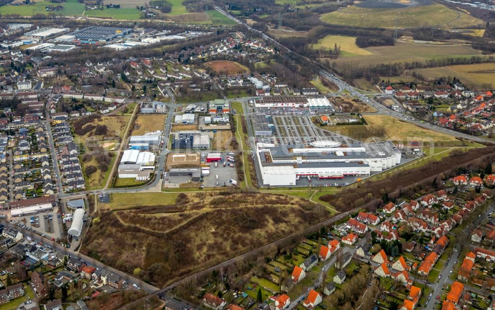 Aerial image Bottrop - Building of the store - furniture market Einrichtungshaus Ostermann GmbH & Co. KG in Bottrop in the state North Rhine-Westphalia