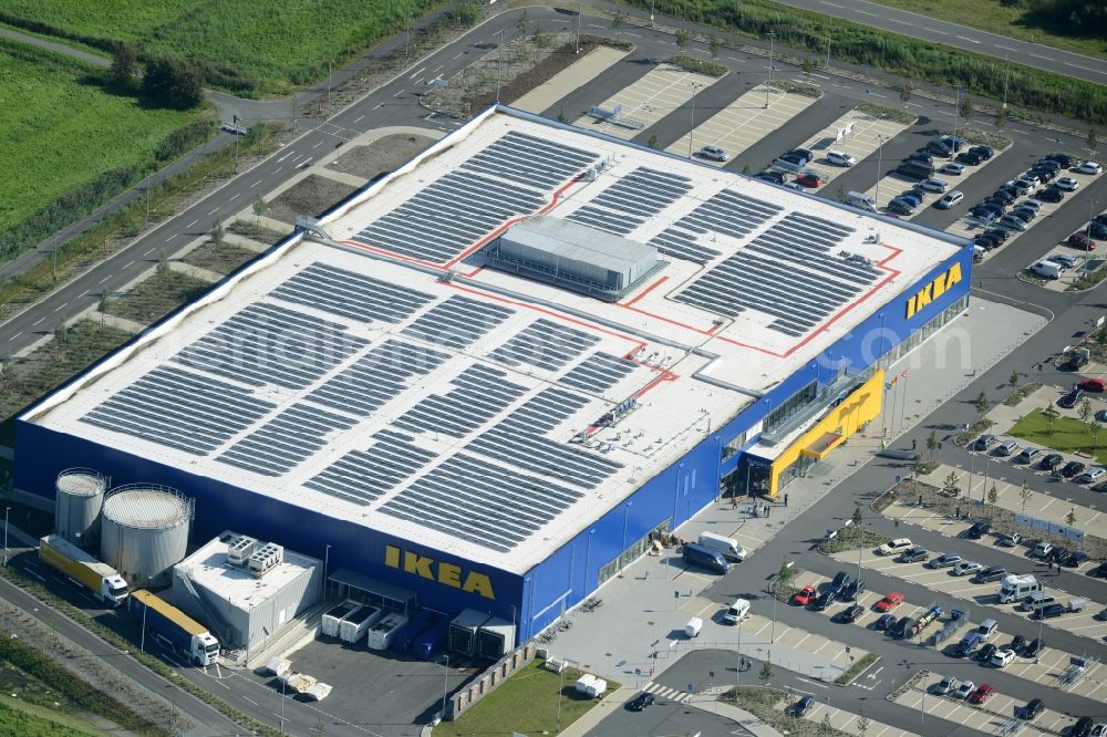 Aerial photograph Bremerhaven - Building of the store - furniture market IKEA in Bremerhaven in the state Bremen