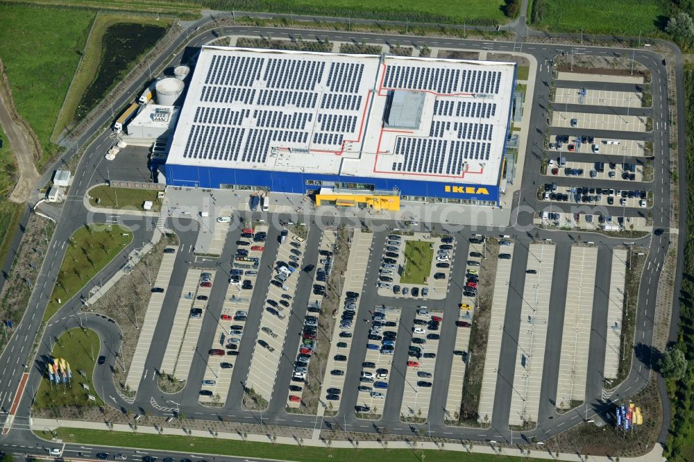 Aerial image Bremerhaven - Building of the store - furniture market IKEA in Bremerhaven in the state Bremen