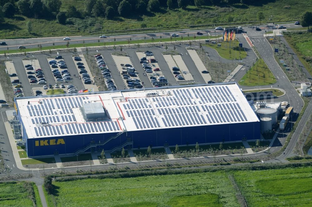 Aerial image Bremerhaven - Building of the store - furniture market IKEA in Bremerhaven in the state Bremen