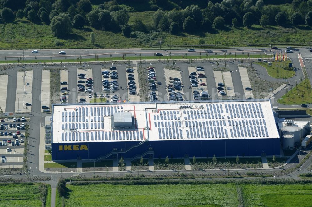 Aerial photograph Bremerhaven - Building of the store - furniture market IKEA in Bremerhaven in the state Bremen