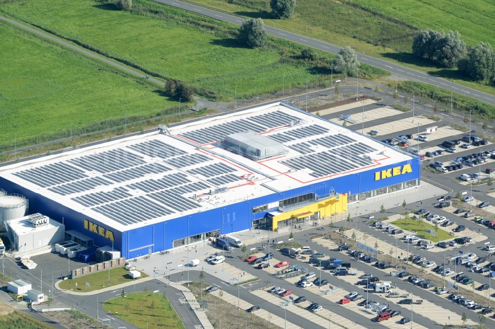 Aerial photograph Bremerhaven - Building of the store - furniture market IKEA in Bremerhaven in the state Bremen