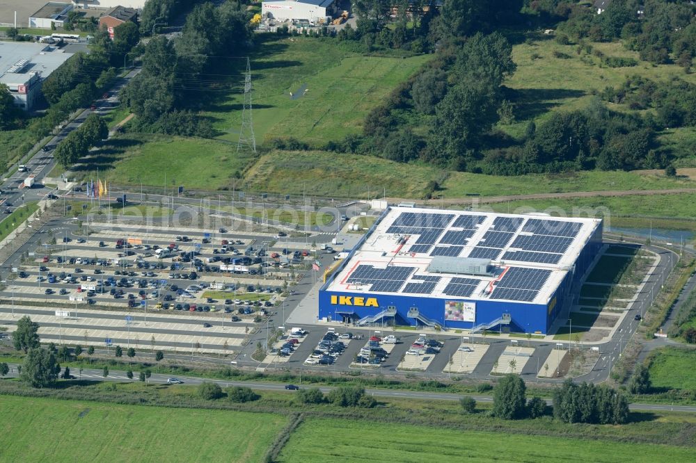 Aerial image Bremerhaven - Building of the store - furniture market IKEA in Bremerhaven in the state Bremen