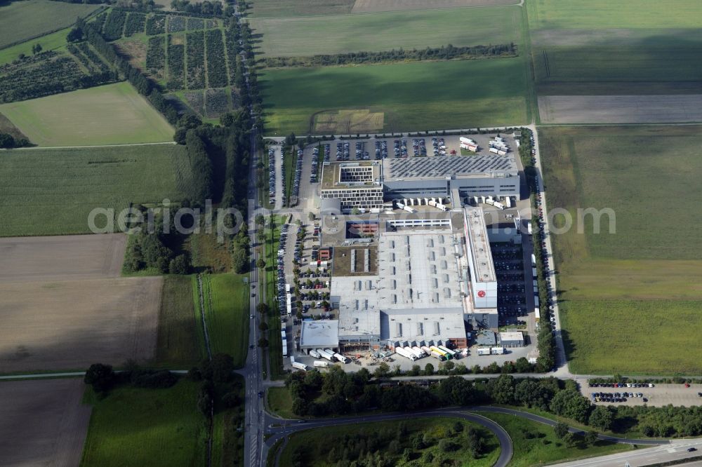 Burgwedel from the bird's eye view: Building of the store - furniture market of IKEA in Burgwedel in the state Lower Saxony