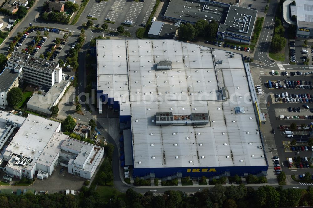 Aerial image Burgwedel - Building of the store - furniture market of IKEA in Burgwedel in the state Lower Saxony