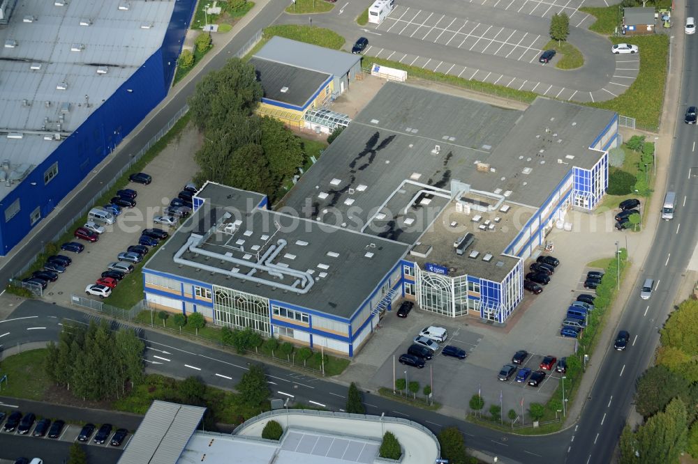 Aerial image Burgwedel - Building of the store - furniture market of IKEA in Burgwedel in the state Lower Saxony