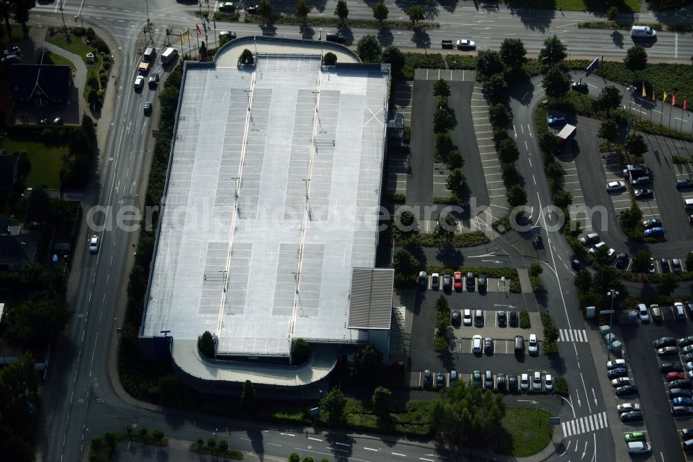 Burgwedel from the bird's eye view: Building of the store - furniture market of IKEA in Burgwedel in the state Lower Saxony