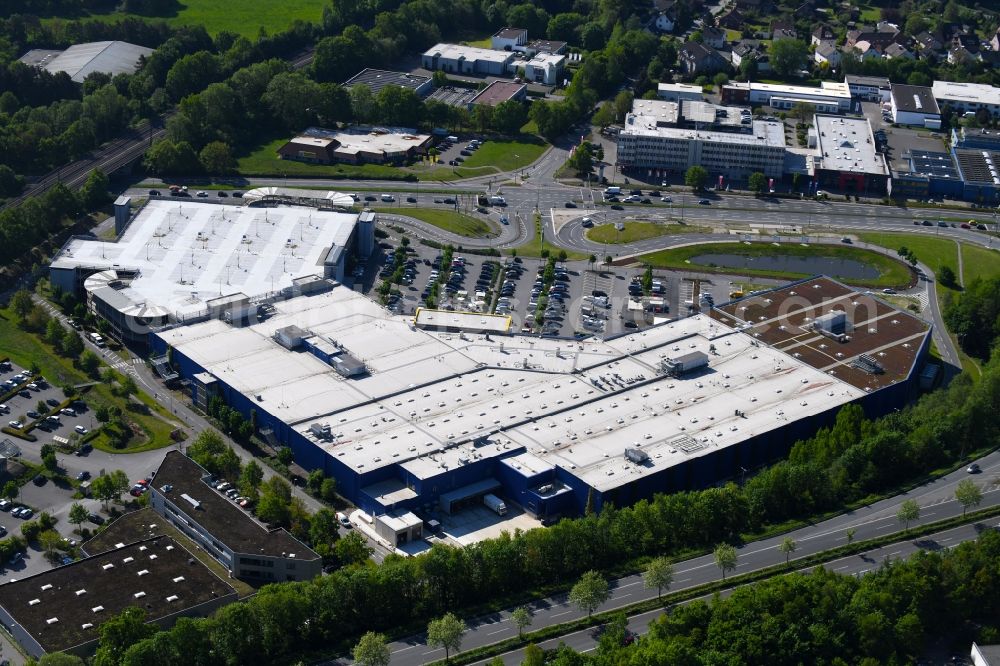 Aerial image Bielefeld - Building of the store - furniture market IKEA furniture ond interior Bielefeld on Suedring in the district Brackwede in Bielefeld in the state North Rhine-Westphalia, Germany