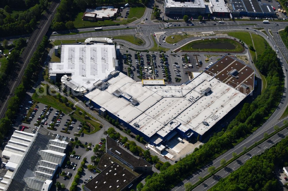 Aerial image Bielefeld - Building of the store - furniture market IKEA furniture ond interior Bielefeld on Suedring in the district Brackwede in Bielefeld in the state North Rhine-Westphalia, Germany