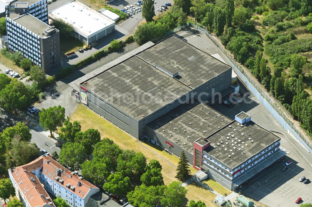 Aerial image Berlin - Building of the store - furniture market Rahaus on street Ringstrasse in the district Mariendorf in Berlin, Germany