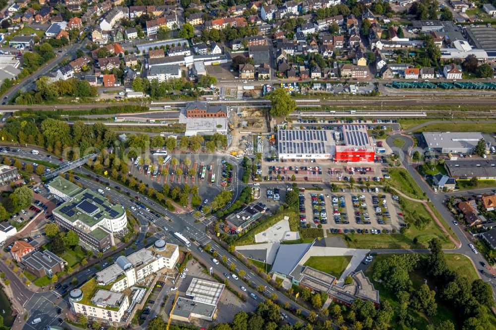Aerial photograph Dorsten - Media-Markt in Dorsten in the state North Rhine-Westphalia