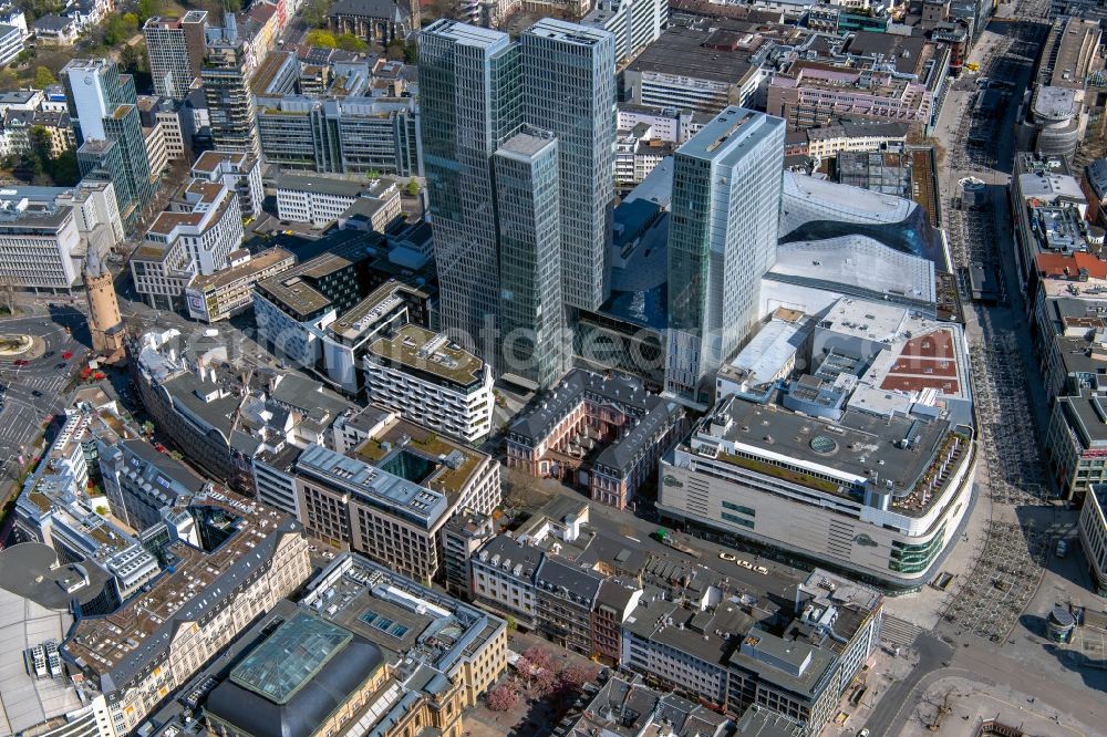 Aerial image Frankfurt am Main - View of the Palais Quartier in the district Innenstadt in Frankfurt am Main in Hesse