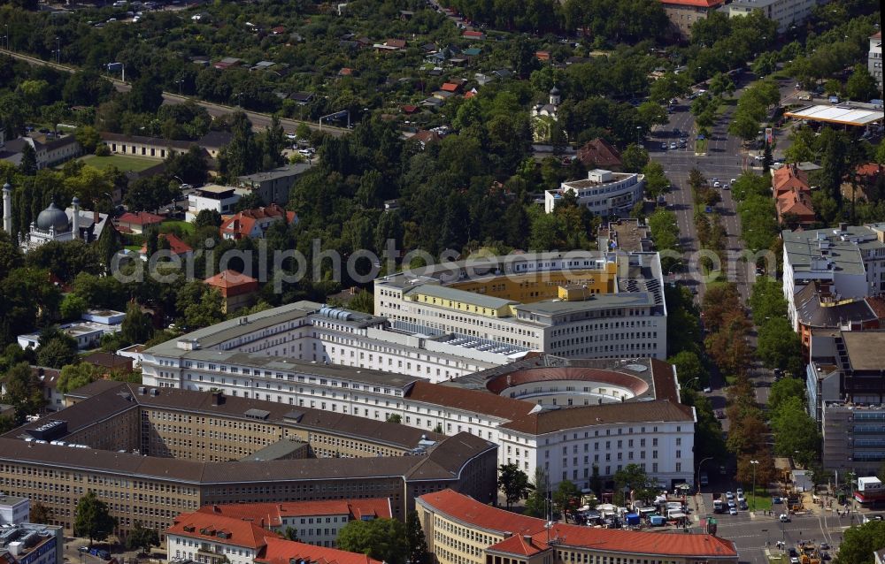 Aerial photograph Berlin - View of the Fehrbellin Square in Berlin-Wilmersdorf