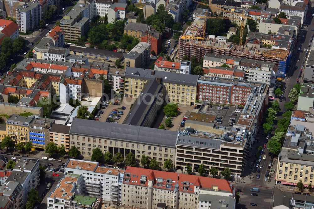 Aerial photograph Berlin - Building of the tax office in Berlin Charlottenburg - Wilmersdorf at the Bismarck Street in Berlin