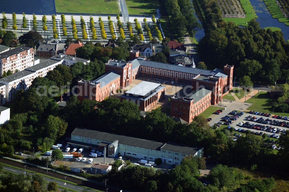 Schwerin from the bird's eye view: Building the Tax Office Schwerin in Mecklenburg-Western Pomerania