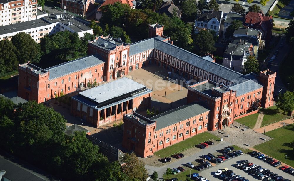 Aerial photograph Schwerin - Building the Tax Office Schwerin in Mecklenburg-Western Pomerania