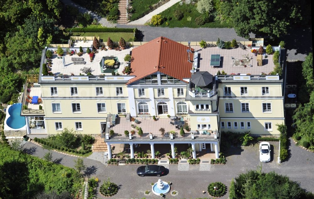 Aerial image Jena - View of the headquarters of the fashion company MAILAEDERCHIC at the closewitzer street in Jena Löbstedt district in Thuringia