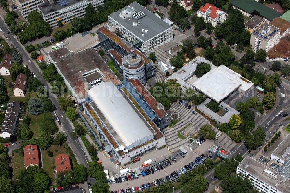 Aerial photograph Mainz - View of the SWR broadcasting center in Mainz in the state of Rhineland-Palatinate