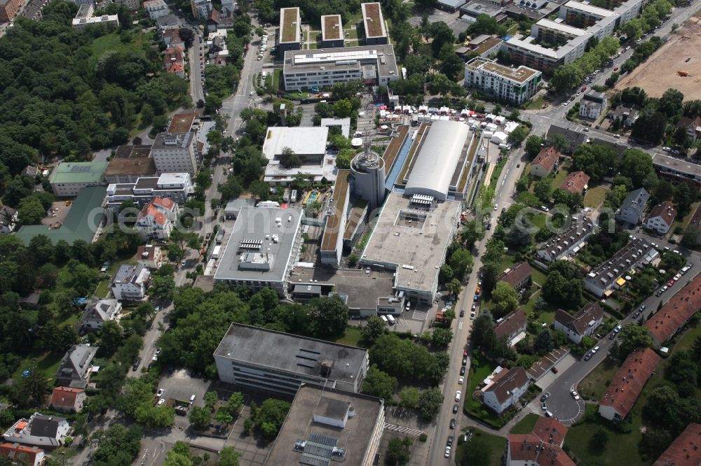 Mainz from the bird's eye view: View of the SWR broadcasting center in Mainz in the state of Rhineland-Palatinate