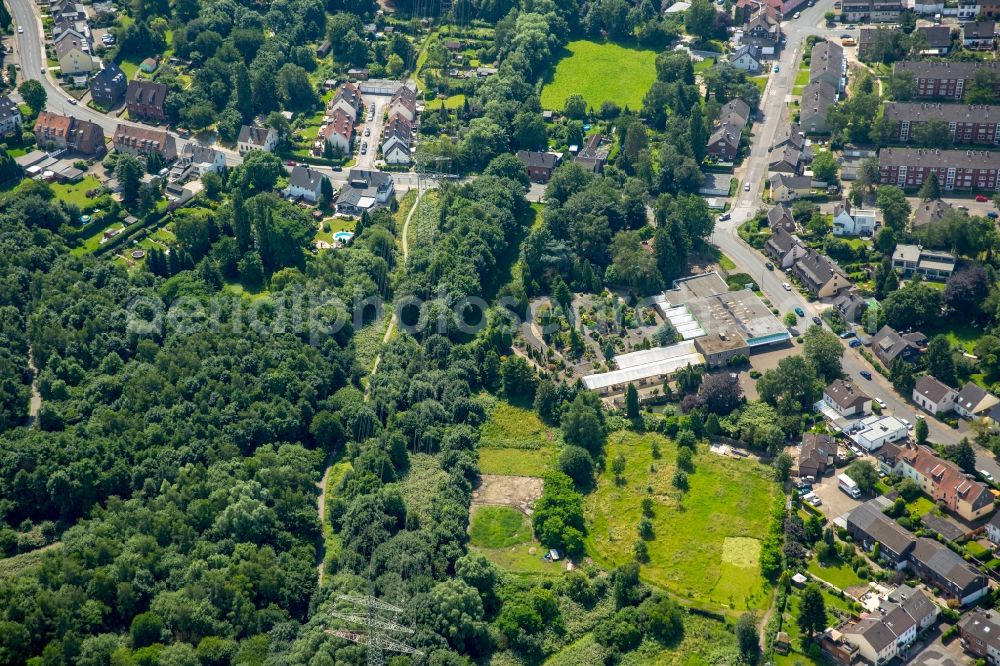 Essen from the bird's eye view: Building the Garden Center Johannes Vogel in Essen in North Rhine-Westphalia