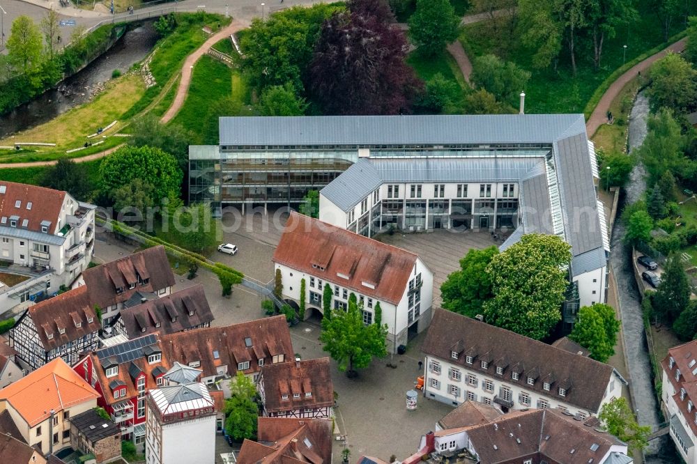 Aerial photograph Emmendingen - Building of the municipal administration in Emmendingen in the state Baden-Wurttemberg, Germany