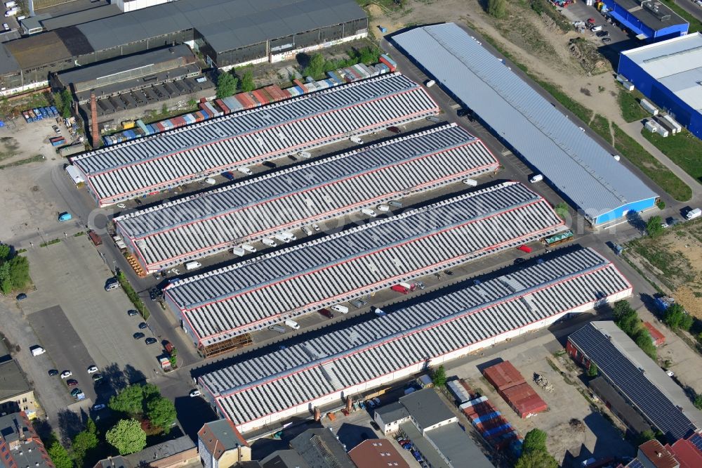 Aerial image Berlin, Lichtenberg - Building of the wholesale center Dong Xuan Center in Berlin, Lichtenberg in the state Berlin