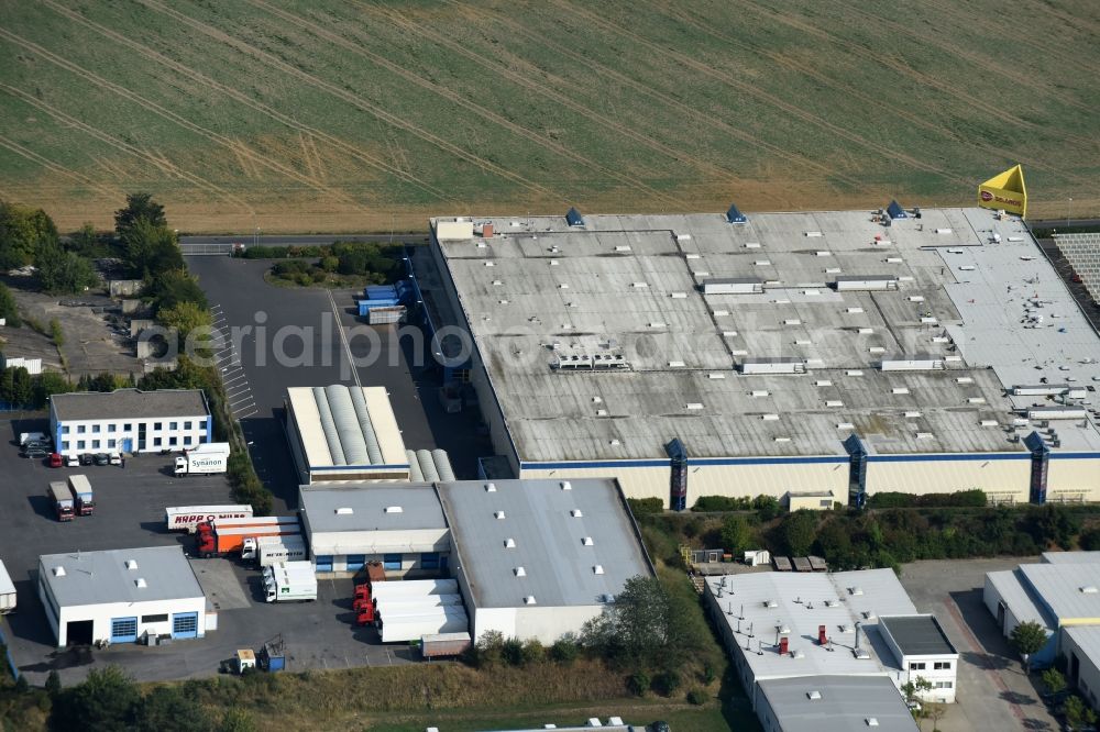 Aerial photograph Lindenberg - Building of the wholesale center SELGROS Cash & Carry Lindenberg in Lindenberg in the state Brandenburg