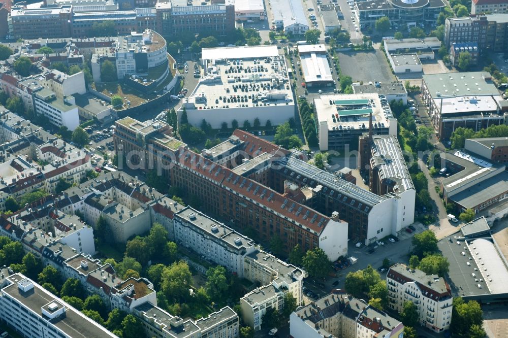 Berlin from above - Building of GSG-Gewerbehof Helmholtzstrasse in Berlin, Germany