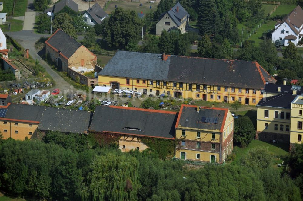 Aerial image Altenhain - Building and yard of the Castle Altenhain in Altenhain in the state Saxony