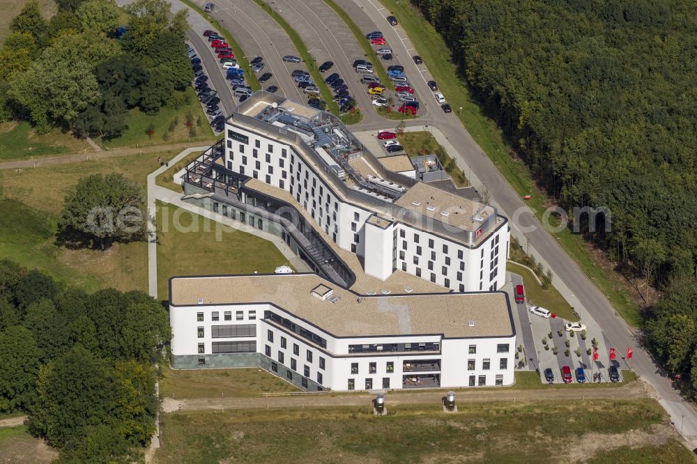 Aerial image Sprockhoevel - Building the training center of the IG Metall union in Sprockhoevel in North Rhine-Westphalia