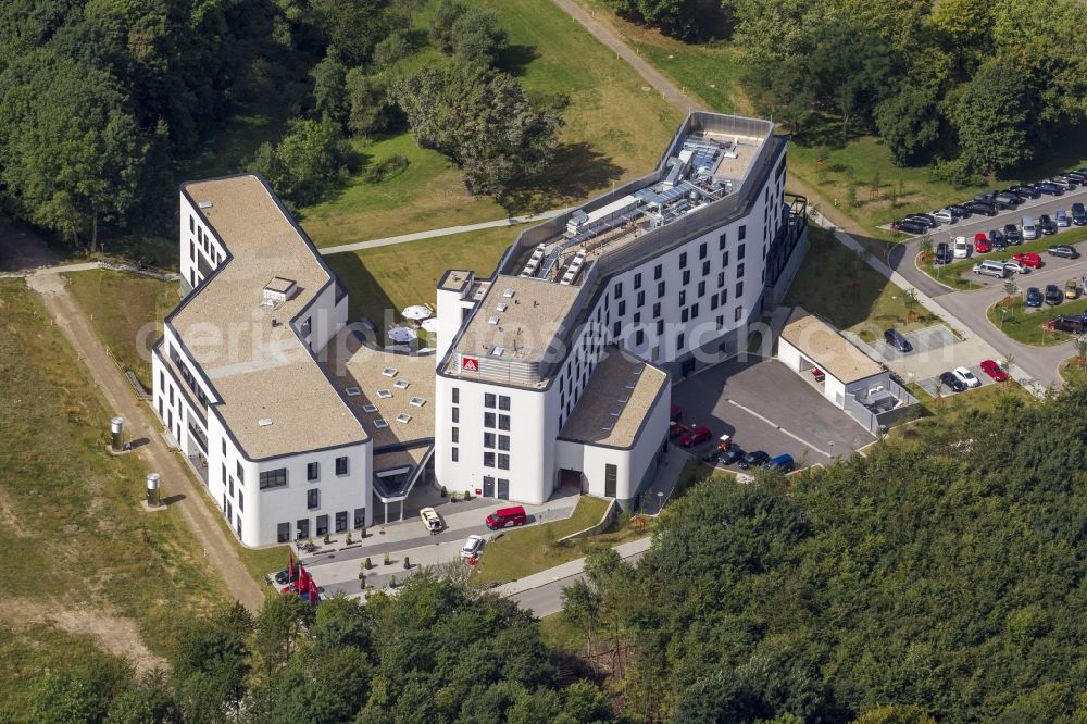 Aerial image Sprockhoevel - Building the training center of the IG Metall union in Sprockhoevel in North Rhine-Westphalia