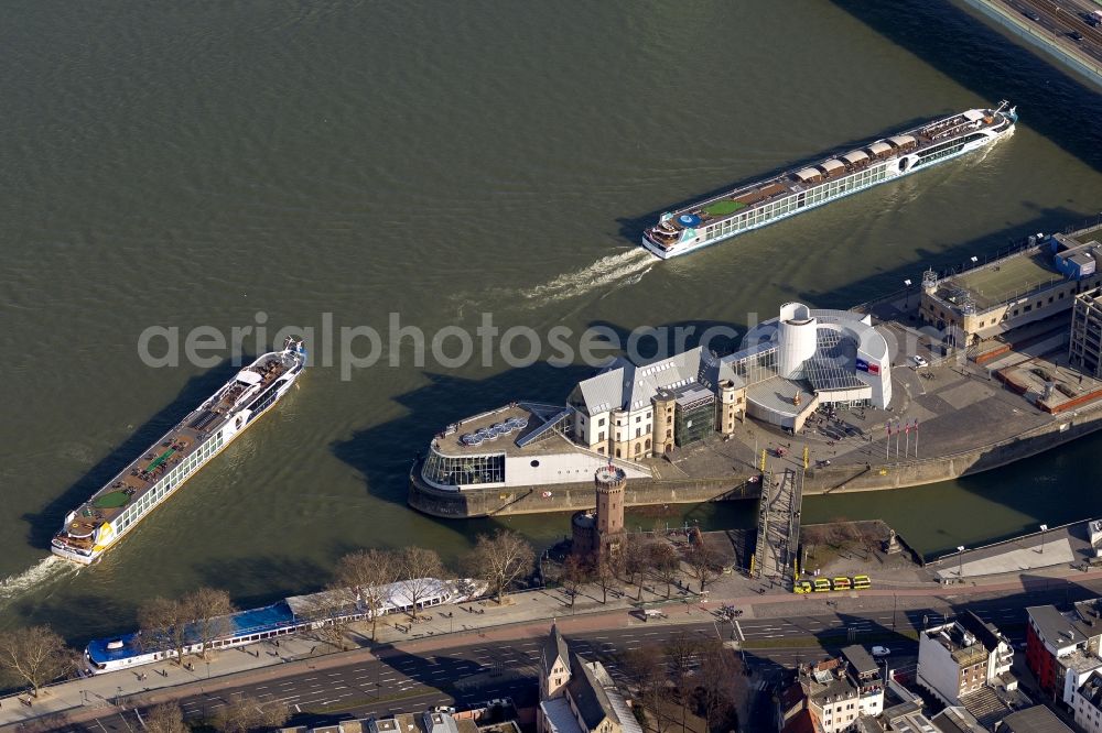 Aerial image Köln - Building Stollwerk - Chocolate Museum in Cologne in North Rhine-Westphalia NRW