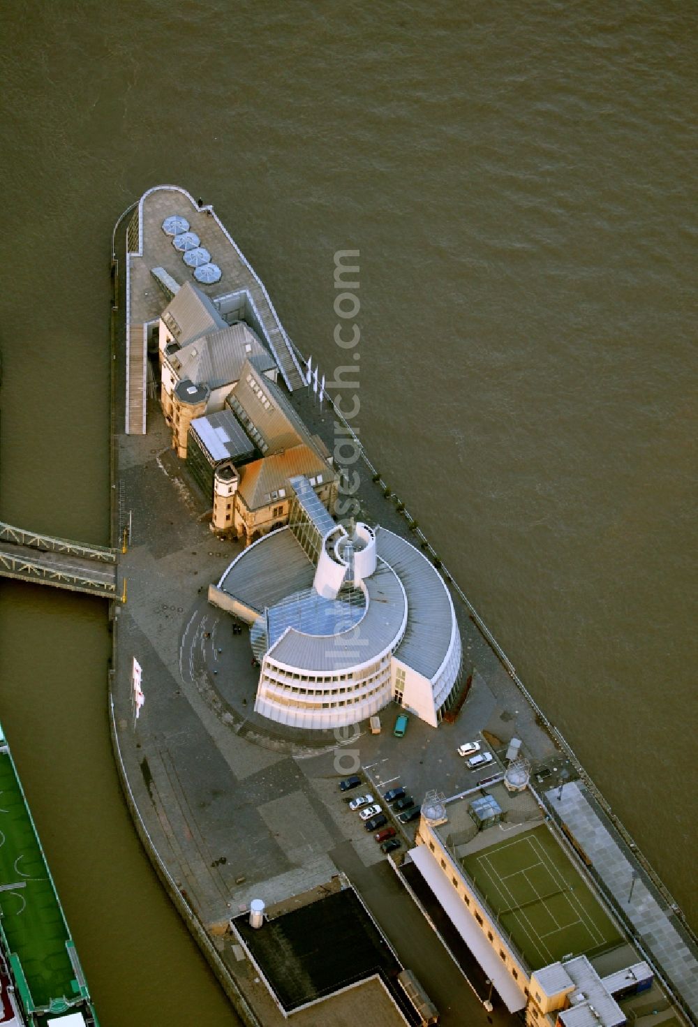 Aerial photograph Köln - Building Stollwerk - Chocolate Museum in Cologne in North Rhine-Westphalia NRW