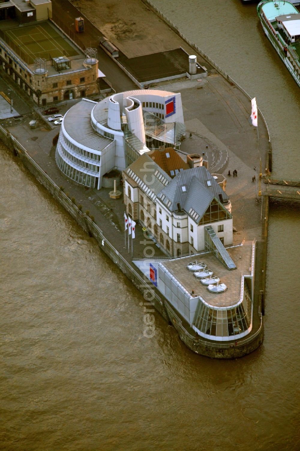 Köln from the bird's eye view: Building Stollwerk - Chocolate Museum in Cologne in North Rhine-Westphalia NRW