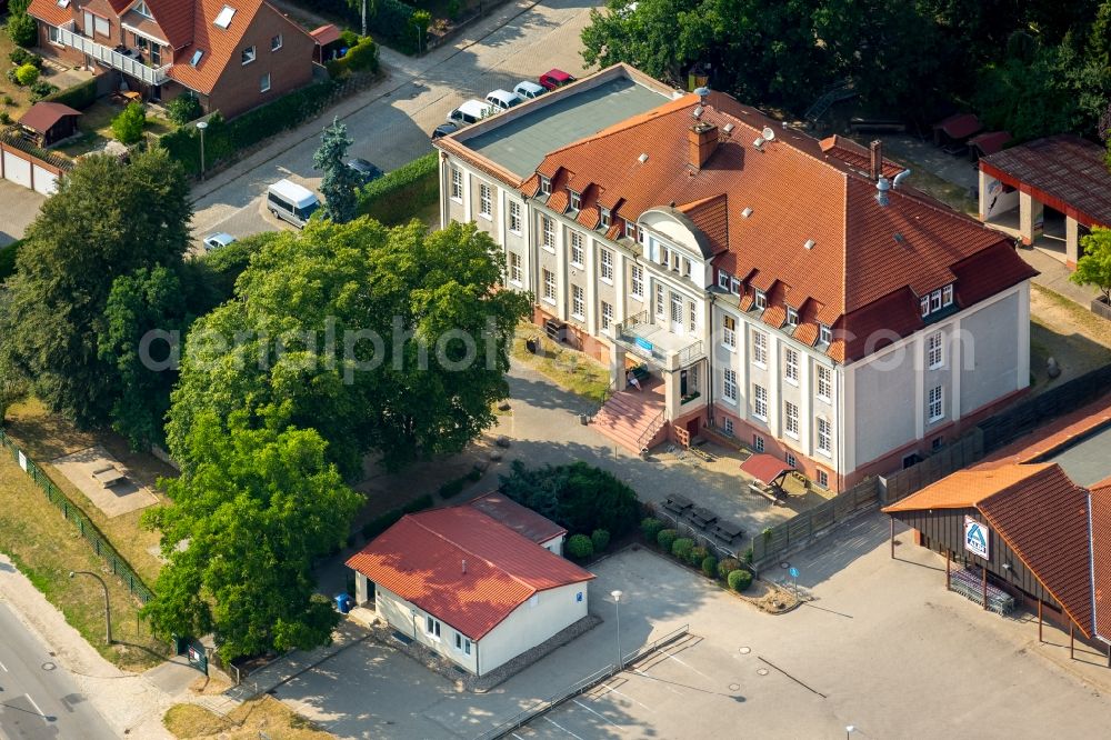 Burg Stargard from the bird's eye view: Building the hostel DHJ Jugendherberge Burg Stargard at Dewitzer Avenue in Burg Stargard in the state Mecklenburg - Western Pomerania