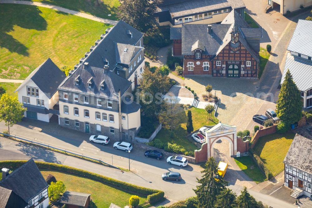 Olsberg from above - Buildings of the Childrens and Youth Home JUGENDHILFE Olsberg in Olsberg in the state North Rhine-Westphalia, Germany