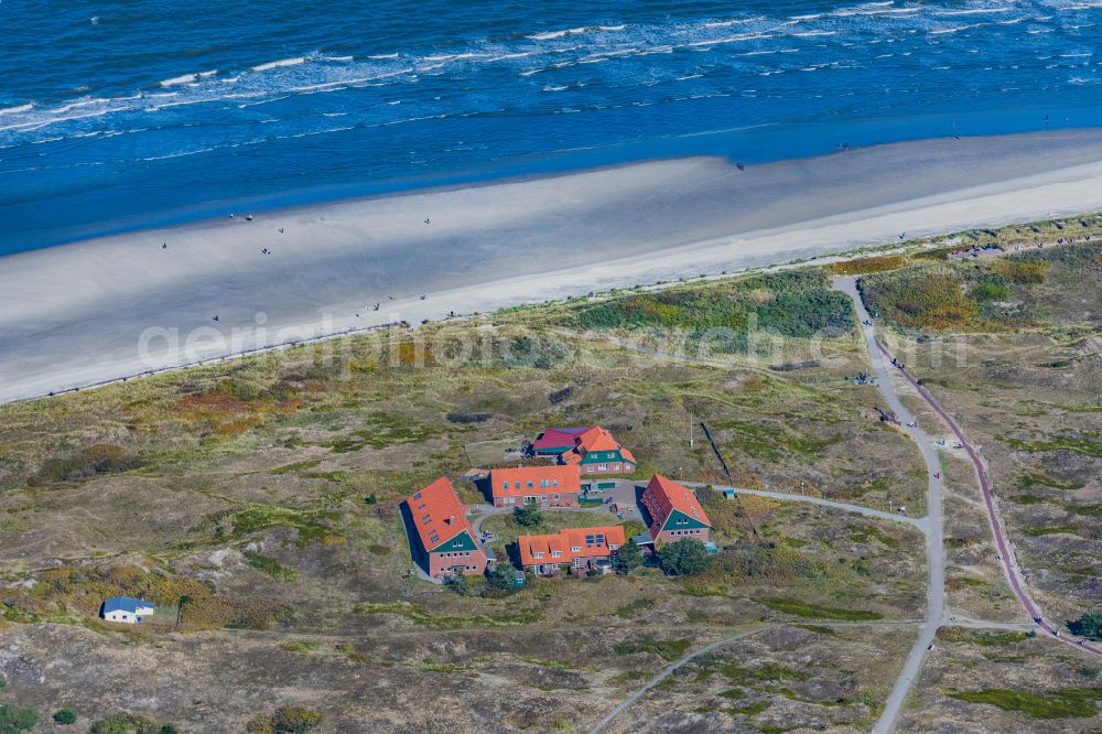 Aerial image Spiekeroog - Building of the children and Jugendhof in Spiekeroog in the state Lower Saxony, Germany