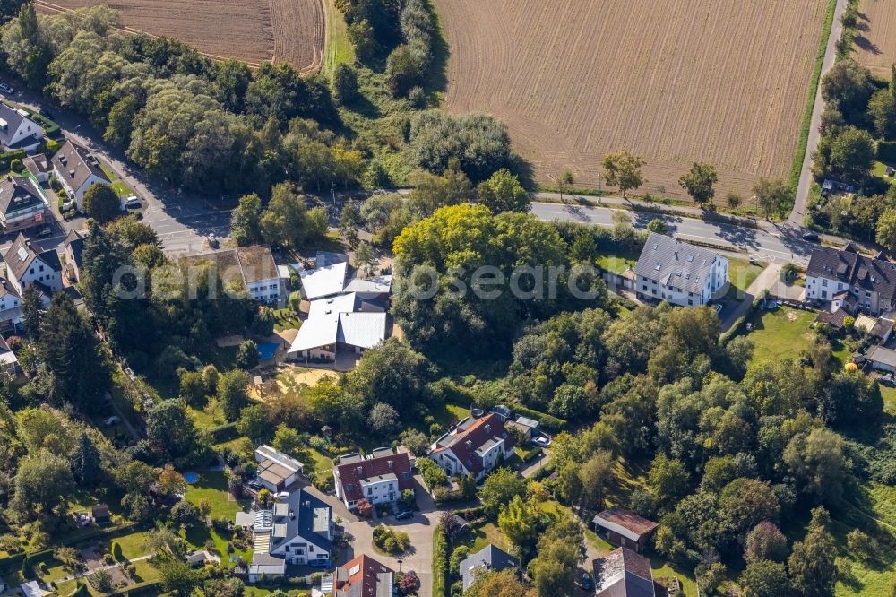 Aerial photograph Holzwickede - Building the KITA day nursery DRK Kindergarten Hokuspokus on Hauptstrasse in the district Aplerbeck in Holzwickede in the state North Rhine-Westphalia, Germany