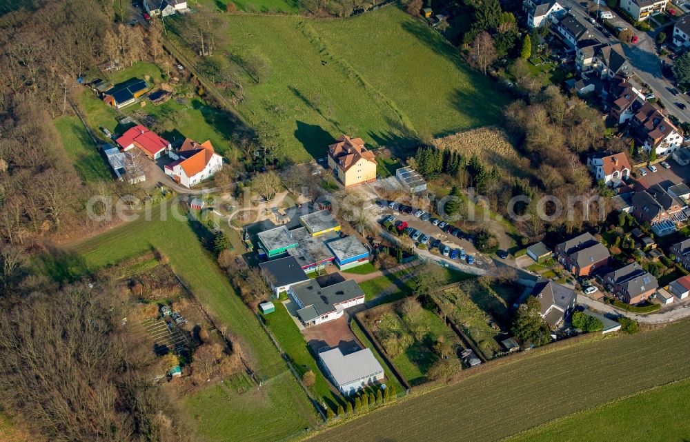 Aerial image Sprockhövel - Building the KITA day nursery and community center on Gedulderweg in Sprockhoevel in the state of North Rhine-Westphalia