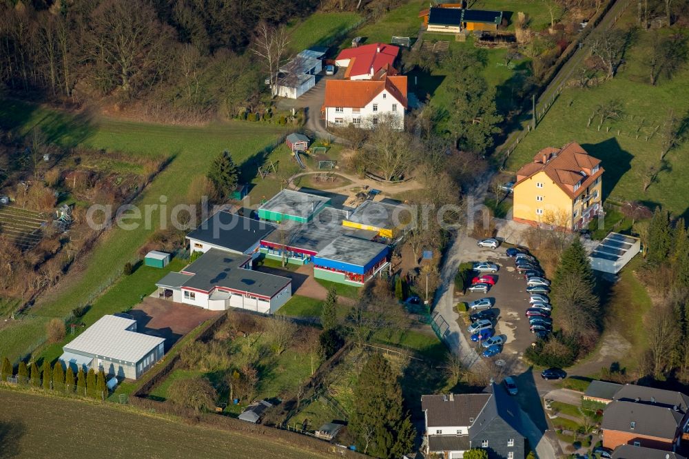 Aerial image Sprockhövel - Building the KITA day nursery and community center on Gedulderweg in Sprockhoevel in the state of North Rhine-Westphalia