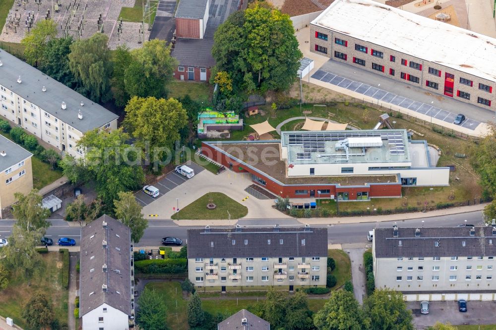 Aerial photograph Velbert - Building the KITA day nursery on Kastanienallee in Velbert in the state North Rhine-Westphalia, Germany