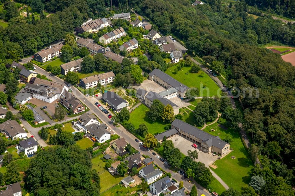 Essen from above - Building the KITA Daycare - Nursery KiK e.V. and Schmachtenberg School in Essen in North Rhine-Westphalia