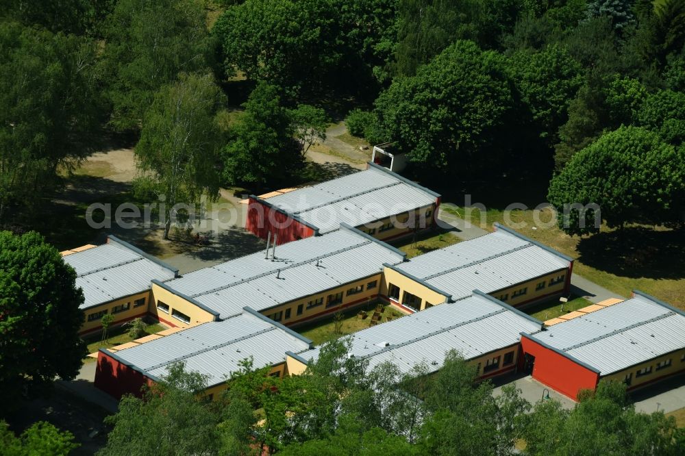 Aerial image Damsdorf - Building the KITA day nursery in Damsdorf in the state Brandenburg, Germany