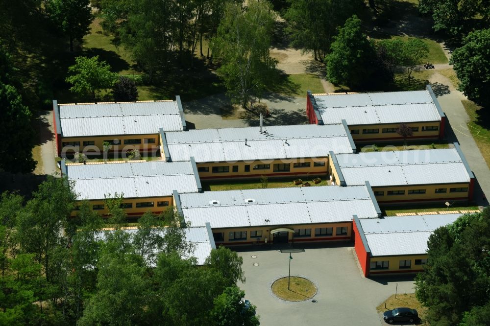 Aerial photograph Damsdorf - Building the KITA day nursery in Damsdorf in the state Brandenburg, Germany