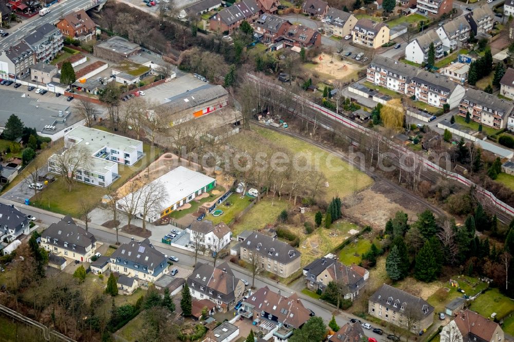 Aerial photograph Bottrop - Building the KITA day nursery Kita Rappelkiste on Robert-Brenner-Strasse in Bottrop in the state North Rhine-Westphalia, Germany