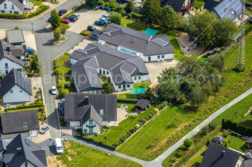 Aerial image Meschede - Building the KITA day nursery Kleine Wolke in Meschede in the state North Rhine-Westphalia, Germany