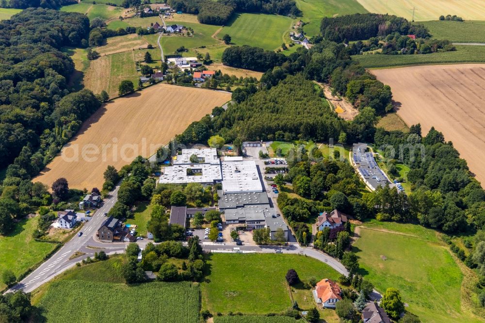 Aerial image Gevelsberg - Building the KITA day nursery on Neuenlander Strasse in the district Asbeck in Gevelsberg in the state North Rhine-Westphalia, Germany